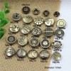 YELY 201# Metal Snap Fastener/Decorative buckle/Leather buckle/Cowboy deduction/Purse buckle 17mm