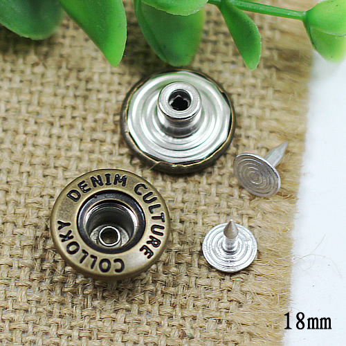 YKX Jeans Button Shake head button 17mm