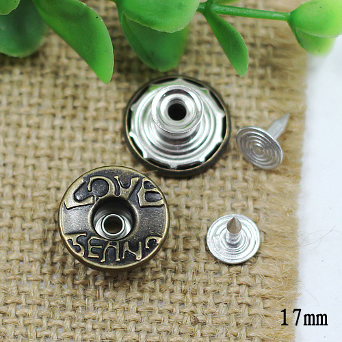 YKX Jeans Button Shake head button 17mm