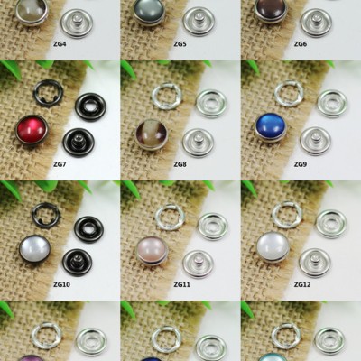 ZG Prong buckle Pearlized Snap Fastener 10mm