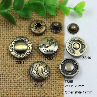 ZSH831 831# Metal Snap Fastener/Decorative buckle/Leather buckle/Cowboy deduction/Purse buckle