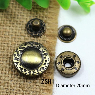 ZSH831 831# Metal Snap Fastener/Decorative buckle/Leather buckle/Cowboy deduction/Purse buckle