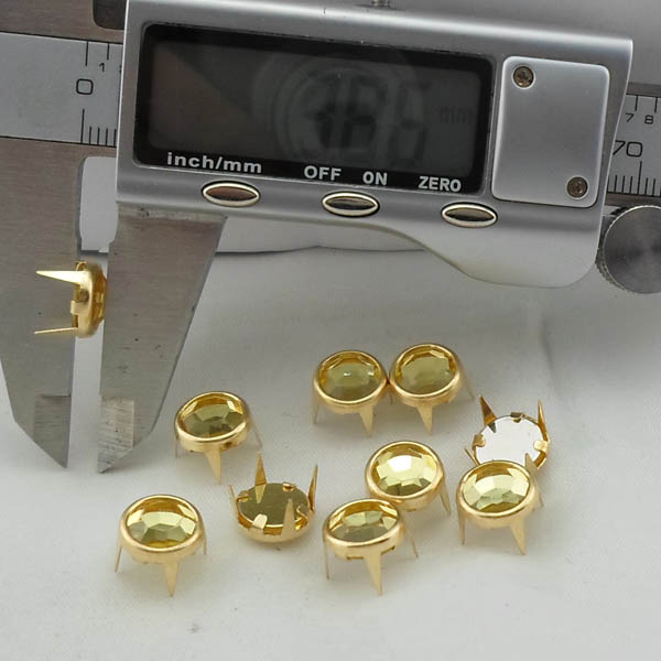 A075 Rhinestone Studs For Clothing 10x4mm  1000pcs/bag