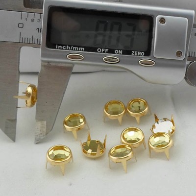 A075 Rhinestone Studs For Clothing 10x4mm  1000pcs/bag