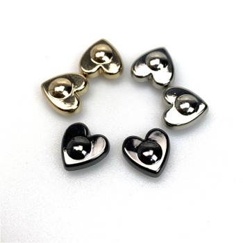 AH10 Heart Shaped Spikes  With Round Point And Screw Back 10mm 100pcs/bag