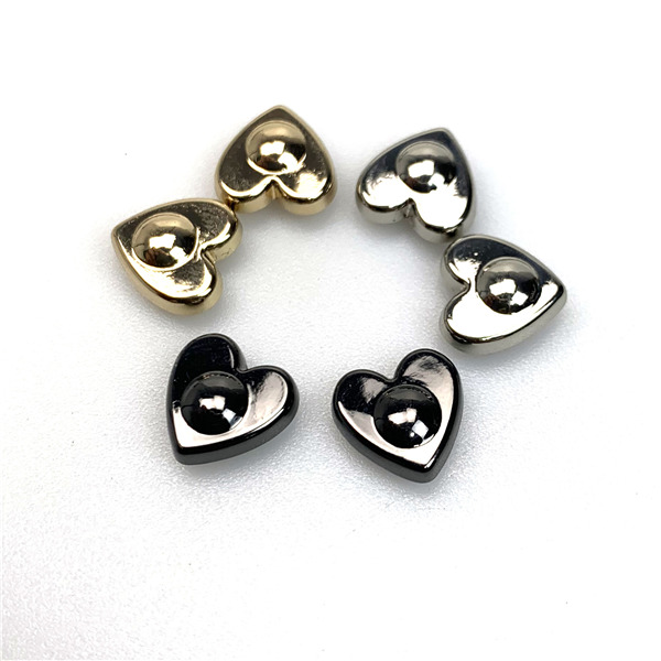 AH10 Heart Shaped Spikes  With Round Point And Screw Back 10mm 100pcs/bag
