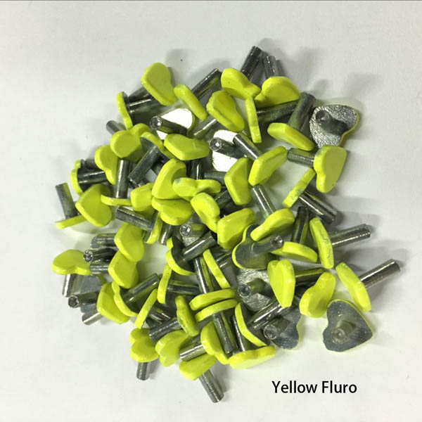 K058A Heart Shaped Studs Rivets 8x6mm  1000pcs/bag