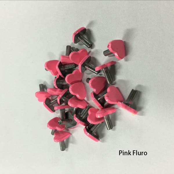 K058A Heart Shaped Studs Rivets 8x6mm  1000pcs/bag