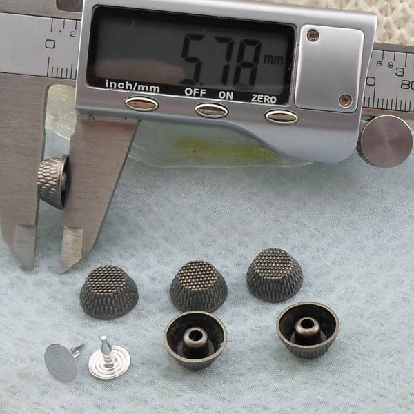 K187 Alloy Bucket Rivets For Leather 12x6mm  1000pcs/bag