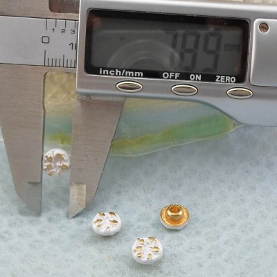 K239 Flowers Alloy Rivets 8x4.5mm  1000pcs/bag