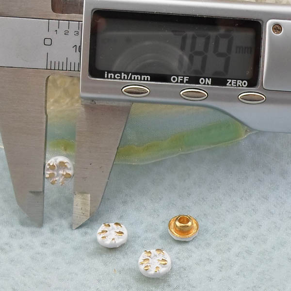 K239 Flowers Alloy Rivets 8x4.5mm  1000pcs/bag