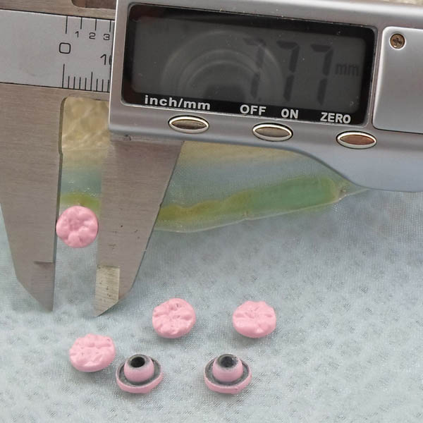 K240 Flowers Alloy Rivets 8x4mm  1000pcs/bag