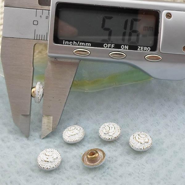 K241 Flowers Alloy Rivets 9x5mm  1000pcs/bag