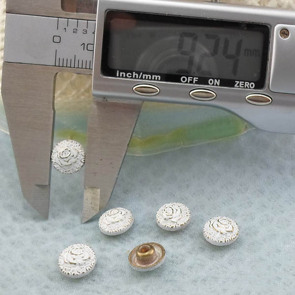 K241 Flowers Alloy Rivets 9x5mm  1000pcs/bag