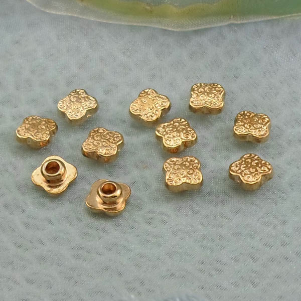 K242 Flowers Alloy Rivets 8x4mm  1000pcs/bag