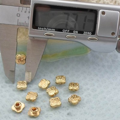 K242 Flowers Alloy Rivets 8x4mm  1000pcs/bag