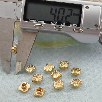 K242 Flowers Alloy Rivets 8x4mm  1000pcs/bag