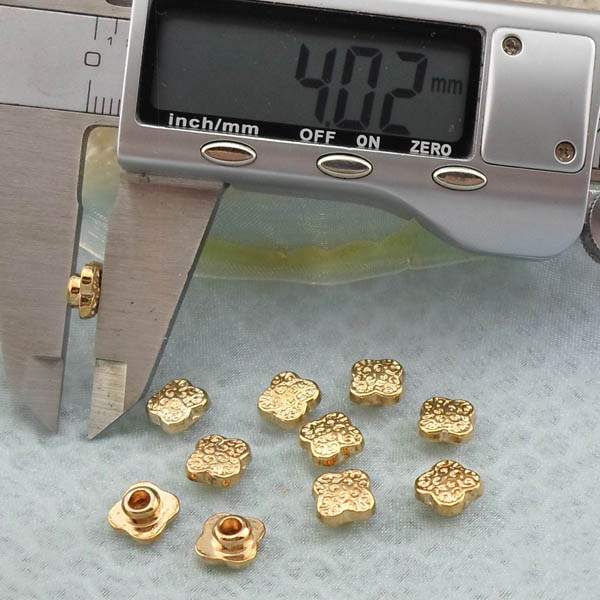 K242 Flowers Alloy Rivets 8x4mm  1000pcs/bag