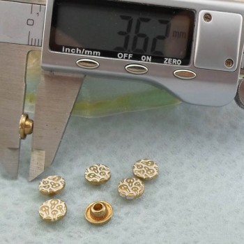 K243 Flowers Alloy Rivets 8x3.6mm  1000pcs/bag