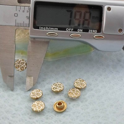 K243 Flowers Alloy Rivets 8x3.6mm  1000pcs/bag