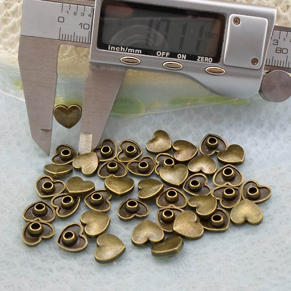 K256 Heart Alloy Rivets 10x3.5mm  1000pcs/bag