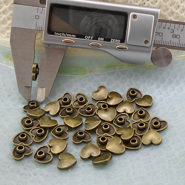 K256 Heart Alloy Rivets 10x3.5mm  1000pcs/bag
