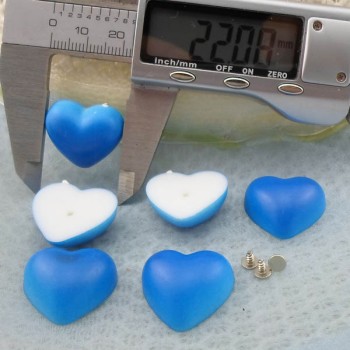 Q288 Heart Plastic Rivets 22x9mm 5000pcs/bag