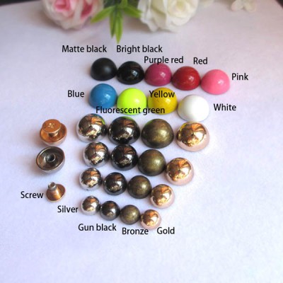 X105 Diy Dome&Mushrooms Spikes 10x5mm  100pcs/bag