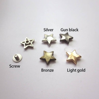 X1212 Pentagram Spikes 12x12mm  100pcs/bag