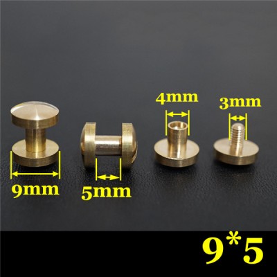 FD0945 Dome Head Chicago Screw Posts 9x4x5mm 100pcs/Bag