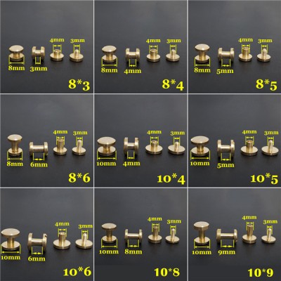 FD1046 Dome Head Chicago Screw Posts 10x4x6mm 100pcs/Bag