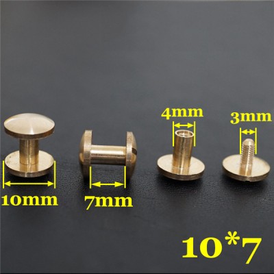 FD1047 Dome Head Chicago Screw Posts 10x4x7mm 100pcs/Bag