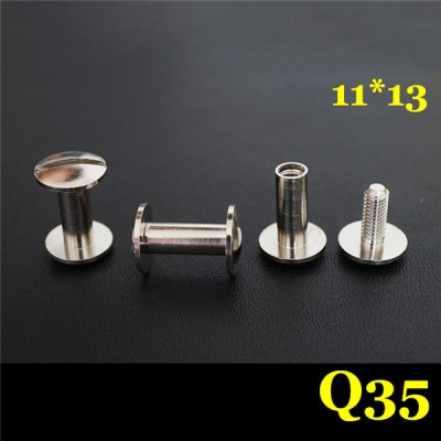 FD11413 Dome Head Chicago Screw Posts 11x4x13mm 100pcs/Bag