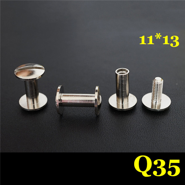 FD11413 Dome Head Chicago Screw Posts 11x4x13mm 100pcs/Bag