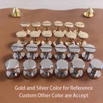 FF10320 Flat Head Chicago Screw Posts 10x3x20mm 100pcs/Bag