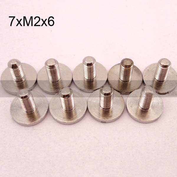 FR002 Ultra-small Brass screws-Chicago Screws-Binding Screws-Plane 7xM2x6mm 1000pcs/Bag