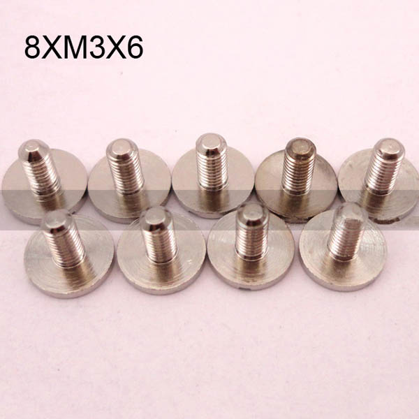 FR003 Ultra-small Brass screws-Chicago Screws-Binding Screws-Plane 8xM3x6mm 1000pcs/Bag