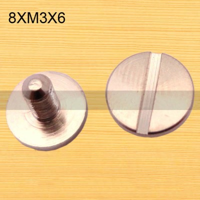 FR003 Ultra-small Brass screws-Chicago Screws-Binding Screws-Plane 8xM3x6mm 1000pcs/Bag