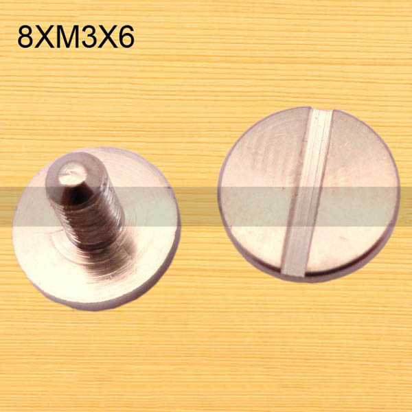 FR003 Ultra-small Brass screws-Chicago Screws-Binding Screws-Plane 8xM3x6mm 1000pcs/Bag