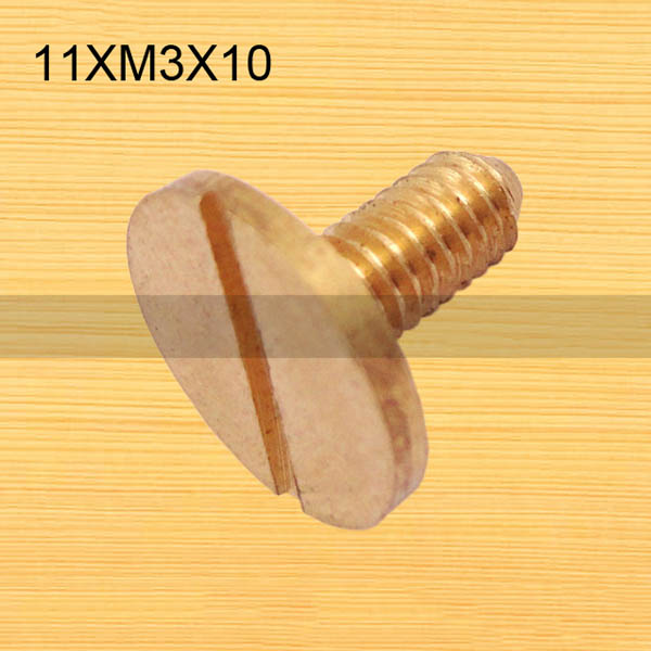 FR004 Ultra-small Brass screws-Chicago Screws-Binding Screws-Plane 11xM3x10mm 1000pcs/Bag