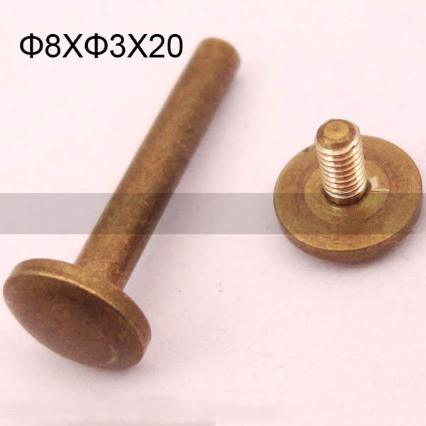 FR008 Chicago Screws-Binding Screws-Plane 8x3x20mm 500pcs/Bag