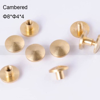 FR010 Chicago Screws Brass-Binding Screws-Cambered 8x4x4mm 500pcs/Bag