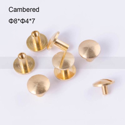 FR010 Chicago Screws Brass-Binding Screws-Cambered 8x4x4mm 500pcs/Bag