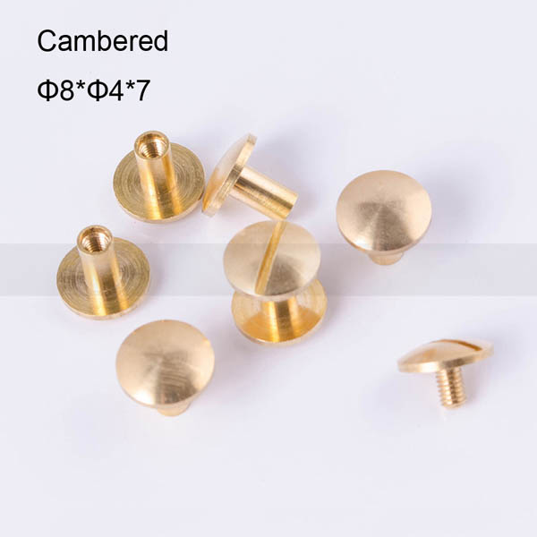 FR010 Chicago Screws Brass-Binding Screws-Cambered 8x4x4mm 500pcs/Bag
