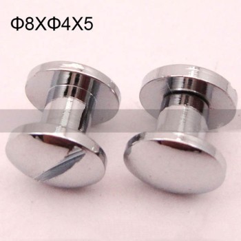 FR012 Brass Binding Screws-Chicago Screws-Cambered 8x4x5mm 500pcs/Bag