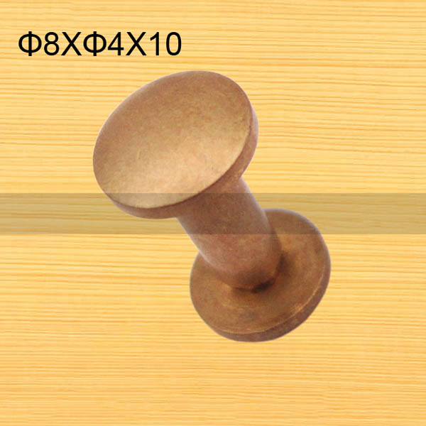 FR017 Leather Chicago Screws-Binding Screws-Cambered 8x4x10mm 100pcs/bag