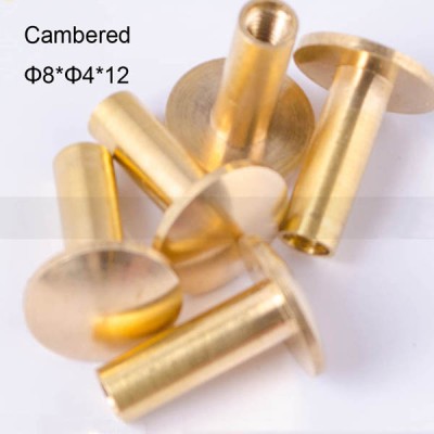 FR018 Long Chicago Screws For Leather-Binding Screws-Cambered 8x4x12mm 100pcs/Bag