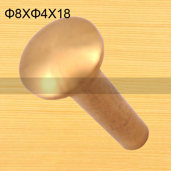 FR020 Rivet Screw Leather Chicago Screws-Plane 8x4x18mm 100pcs/bag