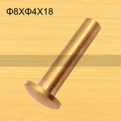 FR020 Rivet Screw Leather Chicago Screws-Plane 8x4x18mm 100pcs/bag