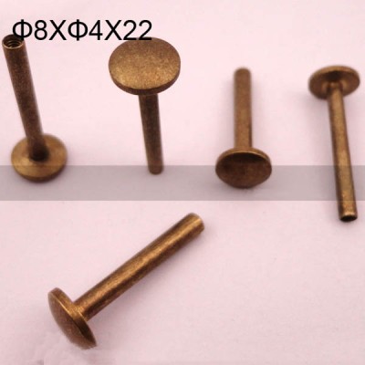 FR021 Metal Book Binding Rivet Chicago Screws 8x4x22mm 500pcs/Bag